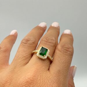 Inel placat cu aur de 14k Andaluz Reglabil