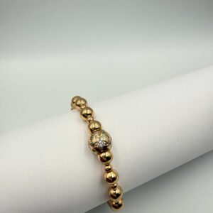 Brățară placată cu aur de 18k Anais