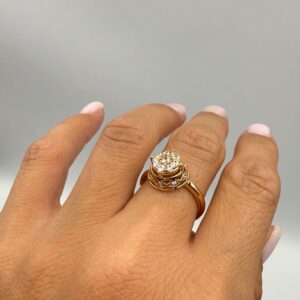 Inel placat cu aur de 18k Amelia