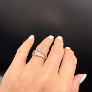 Inel placat cu aur de 18k Alya