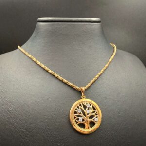Colier placat cu aur de 18k Evea