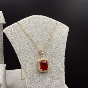 Colier placat cu aur de 14k Red